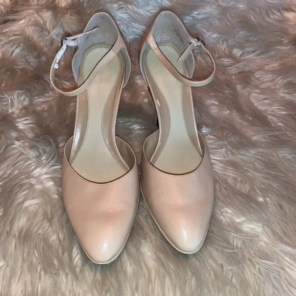 Nine West Playground Leather Pumps w/ Ankle Strap Nude Womens Shoe Size 9.5M - Picture 13 of 15
